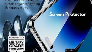 ESR screen protector for iPhone 12/13/14/15 series. Apply and Review.
