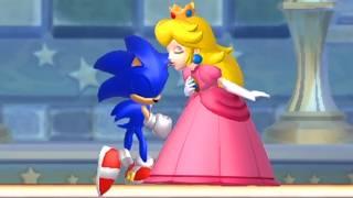 What if Sonic rescues Peach in New Super Mario Bros. U?