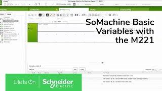 Setting Persistent Variables with the M221 in SoMachine Basic | Schneider Electric Support