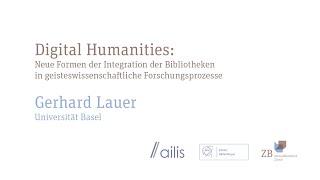 Gerhard Lauer: Digital Humanities