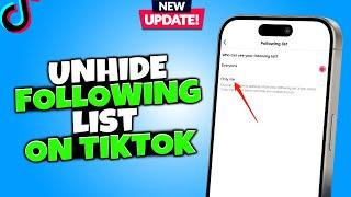 How To Unhide Following List On Tiktok 2024 | How to See Hidden Following List on TikTok