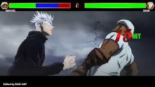 Gojo vs Miguel WITH HEALTHBARS | Jujutsu Kaisen 0