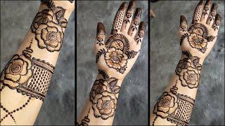 beautiful front hand mehndi designs / floral mehndi designs / kumkum`s mehndi