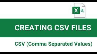 Ways to create a csv file with Excel and Notepad