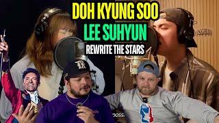 DOH KYUNG SOO & LEE SUHYUN - Rewrite The Stars cover REACTION