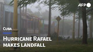 Strong winds and heavy rains as Hurricane Rafael makes landfall in Cuba | AFP