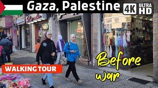 GAZA Palestine  Life Before 2023 War | Walking Tour 4K