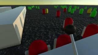 Unity3d - Zombie Horde Test 1