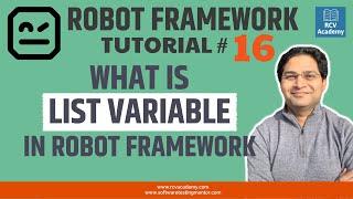 Robot Framework Tutorial #16 - List Variable in Robot Framework