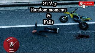 GTA 5 !! RANDOM MOMENTS AND FAILS. PS4 PRO 4K HDR