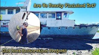 Ep 84 - We Finally Finish The Hull!!!  #boatrestoration #boatproject