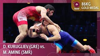 Gold Medal • FS 86Kg • Dauren KURUGLIEV (GRE) vs. Myles Nazem AMINE (SMR)