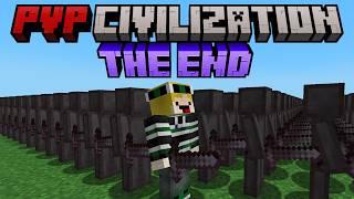 Minecraft but I ESCAPE from PVP CIVILIZATION