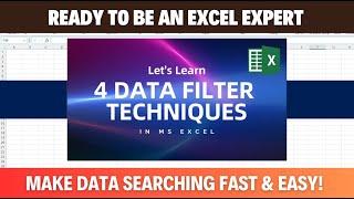 4 EXCEL Data Filter Techniques You NEED to Know!