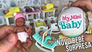 NOVO BEBÊ SURPRESA MY MINI BABY! PARECE BEBÊ REBORN DE SILICONE! PETER TOYS