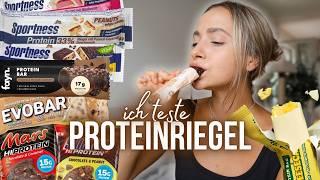 ICH TESTE (VEGANE) PROTEINRIEGEL!! Naturally Pam, Barebells, Fayn, Evo Sportsfuel, DM,.. // annrahel