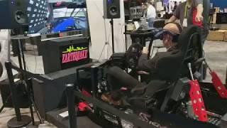 Earthquake Sound at CES 2019 - SimXperience VR Racing Simulator