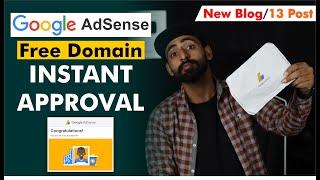 Instant Google AdSense Approval on FREE DOMAIN || AdSense Approval Tips