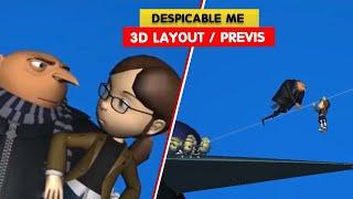 Despicable Me  | Rough Layout Previs Reel | Regis SCHULLER | 3D Animation Internships