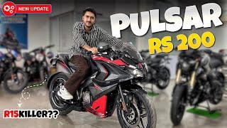 2025 New Bajaj Puslar Rs 200 Launch - Pulsar Rs 200 New Model 2025 | Pulsar Rs 200 @BikesHunt