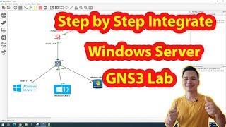 How to integrate Server with gns3