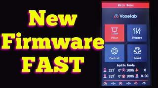 Alex's Firmware On Voxelab Aquila FAST