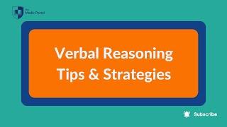 Verbal Reasoning Tips and Strategies - Medic Portal webinar replay