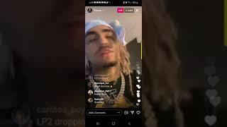 Lil Pump goes live on IG Same time as Diablo After pump slaps diablo altercation 