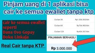 Cara Pinjam Uang di Aplikasi tanpa ktp bisa cair ke semua ewallet