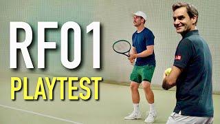 Testing Roger Federer's NEW RF01 Racket #tennis