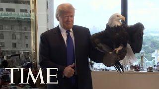 Watch Donald Trump Dodge a Bald Eagle | Person Of The Year 2015 | TIME