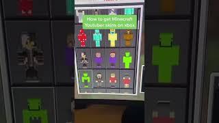 How to get Minecraft YouTubers Skin Pack on XBOX #shorts