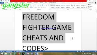 freedom fighter cheats and code best code and important code