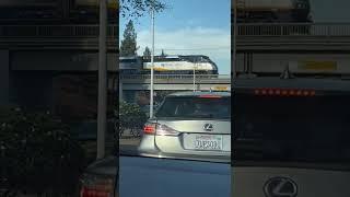 Amtrak capital corridor train #538 crossing the Jackson street bridge with CDTX 8312 leading