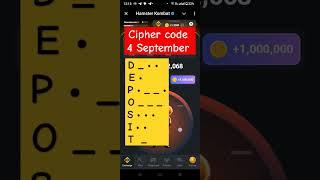 Today cipher code || hamster daily cipher code #hamsterkombat #ciphercodes