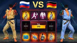 LUCK CHALLENGE  RUSSIA  SERVER VS GERMANY  SERVER ️ FREE FIRE