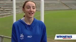 AFLW: Perri King & Ella Maurer on WIN News Tasmania (July 29, 2021)