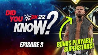 WWE 2K22 Did You Know?: Unlocked MyRise Characters, Scarlett, Secret Replacement & More! (Episode 3)