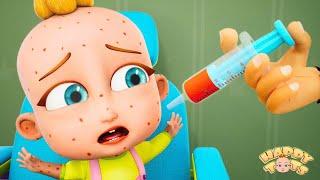 Time for a Shot | Baby Gets Vaccine | Nursery Rhymes for Kids | Happy Tots