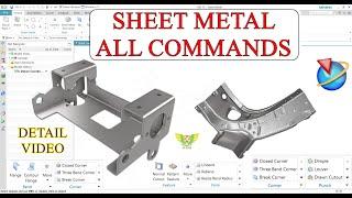NX sheet metal all command | Complete tutorial on Sheet metal design in NX #sheetmetaldesign