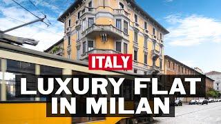 Living in Italy. Touring a luxury apartment in the heart of Milan