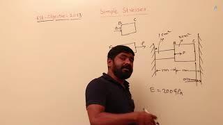 1.75 Simple Stresses ESE Mech, Previous Objective Questions, Year - 2013[1Q]