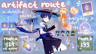 a detailed guide to dual artifact route farming 5.0 𝜗𝜚⋆₊˚.° ༘ 2 routes & extra artifacts ⋆₊˚ෆ ˖°𓇼