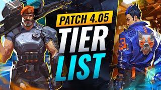 NEW UPDATE: BEST Agents Tier List! - Valorant Patch 4.05