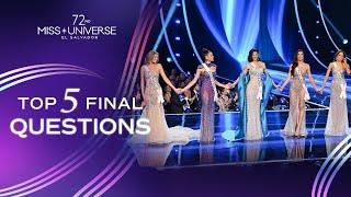 72nd MISS UNIVERSE - TOP 5 Final Questions | Miss Universe