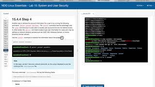 NDG Linux Essentials - Lab 15: System and User Security