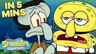 "Opposite Day" with SpongeBobin 5 Minutes!  | SpongeBob SquarePants