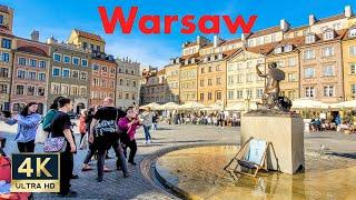 Warsaw Poland  4K Old Town Walking Tour