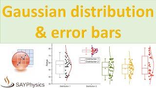 How to plot data with the Gaussian distribution and error bars in origin