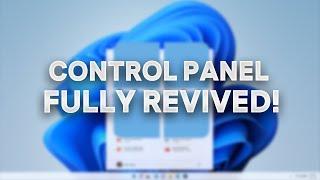 The Control Panel Is BACK! - Control Panel Revived Showcase (W11/10) | TecAdam